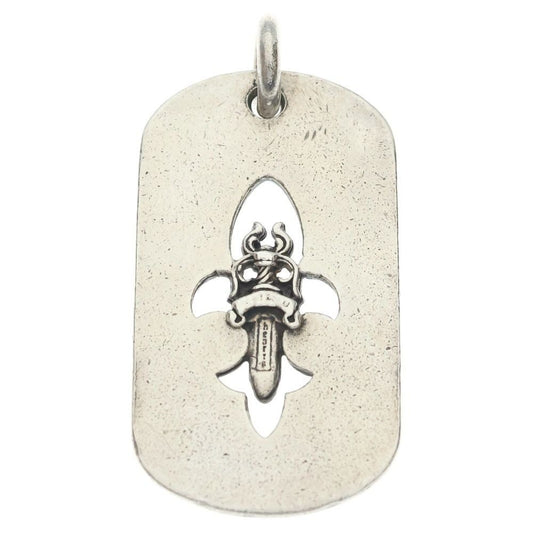 Chrome Hearts D Tag Lrg Fle Dag Fudaga Dog Tag Large Dog Tag Necklace Top Silver