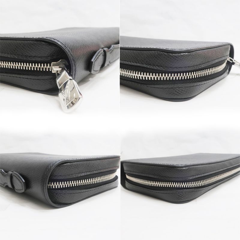 Louis Vuitton Long Wallet Taiga Zippi-xl Noir Black M44275 RFID