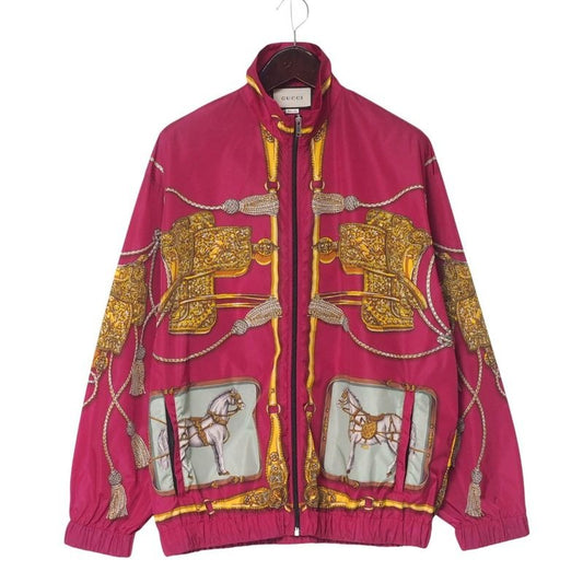 Gucci Blouson Size M Zip Up Nylon Jacket Horse Tassel