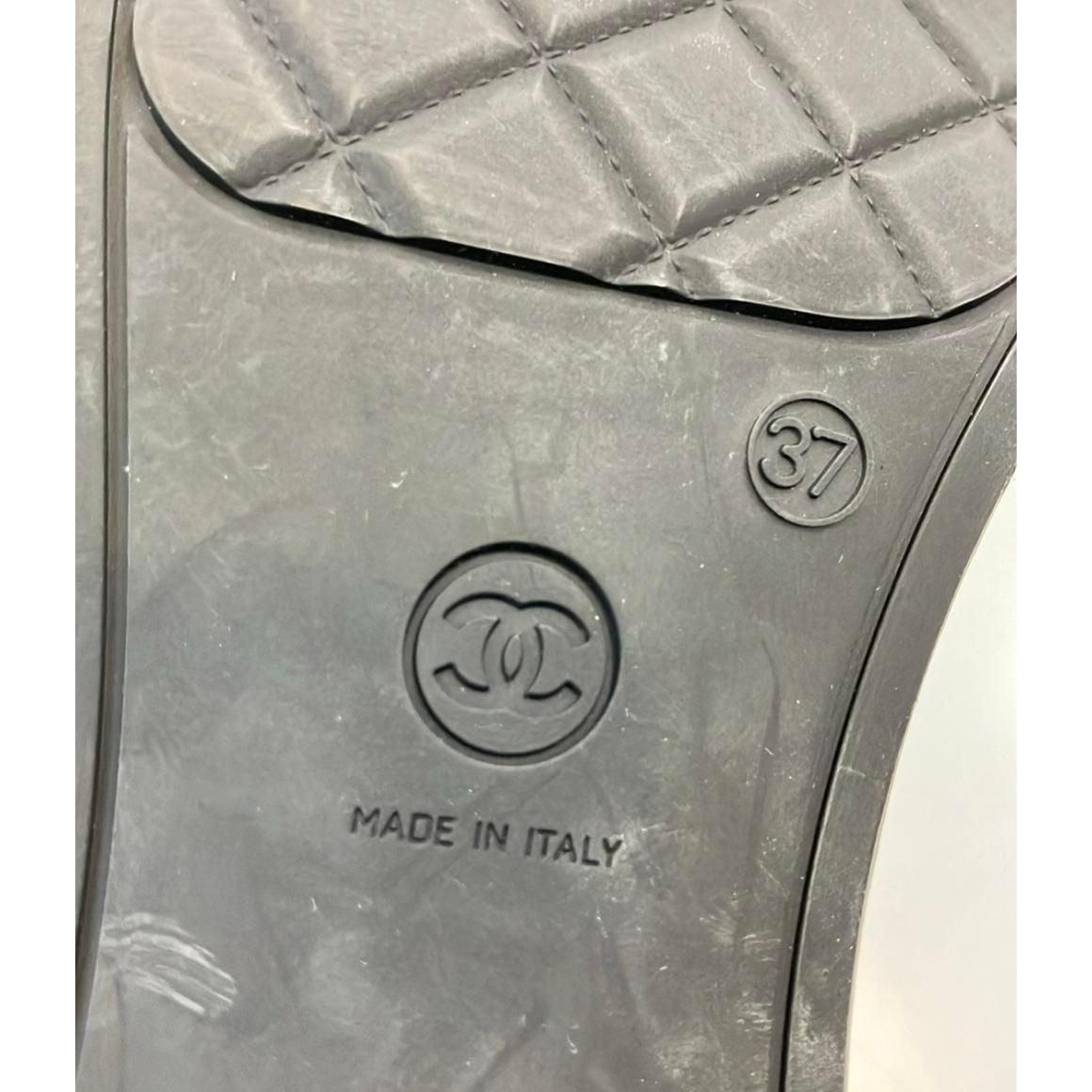 Chanel Long Rain Boots Quilted CC Logo 37 Brown And Others — view 4