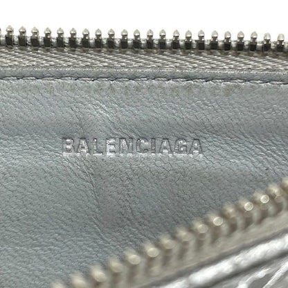Balenciaga Card Holder Coin Case Silver Monaco 765420