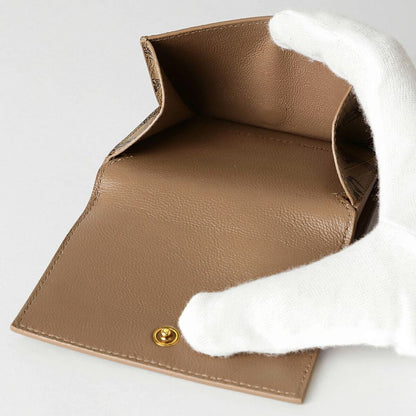 Balenciaga Trifold Wallet Beige/brown Monogram
