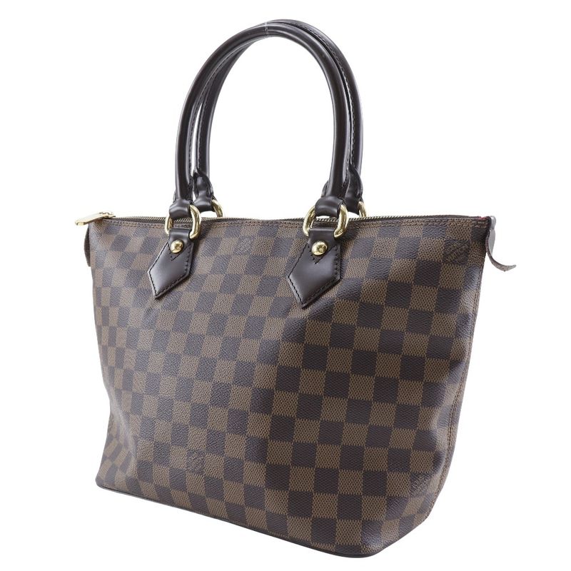 Louis Vuitton Saleya PM N51183 Damier Canvas Brown Vi4047 Ladies Tote Bag