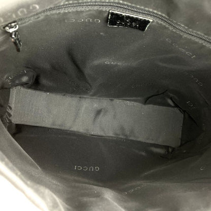 Gucci 001 3355 Jackie Shoulder Bag One Shoulder Black Nylon Canvas Women Vintage