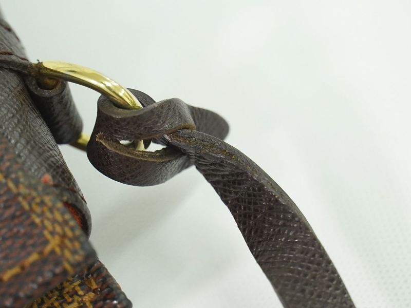 Authentic Louis Vuitton LV Trousse Makeup Damier Ebène Accessory Pouch Handbag