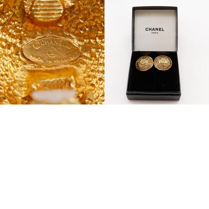 Chanel Coco Mark Vintage Gold Plated Ladies 23.2g Earring