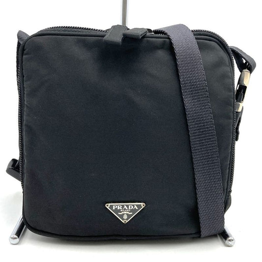 Prada Mini Shoulder Bag Waist 2way Black Nylon Ladies Men Fashion Triangle Logo