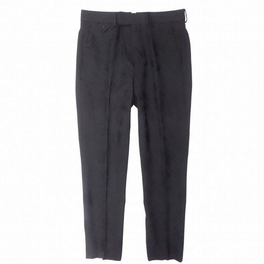 Louis Vuitton Pont Neuf Cigarette Evening Pants Slacks Monogram 46 Black 25AW