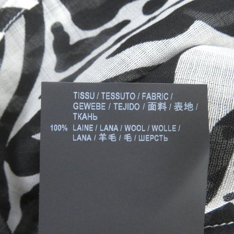 Saint Laurent Paris 2019 564172 100% Wool Light Hand Long Sleeve Zebra Shirt