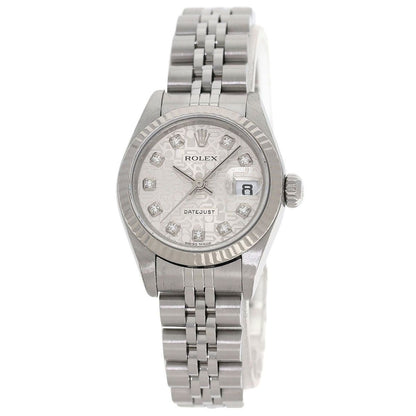 Rolex Datejust Diamond Watch SS 18k White Gold