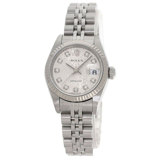 Rolex Datejust Diamond Watch SS 18k White Gold
