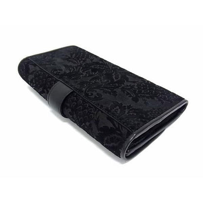 Gucci 2149 Stirrup Suede and Leather Bifold Long Wallet — view 2