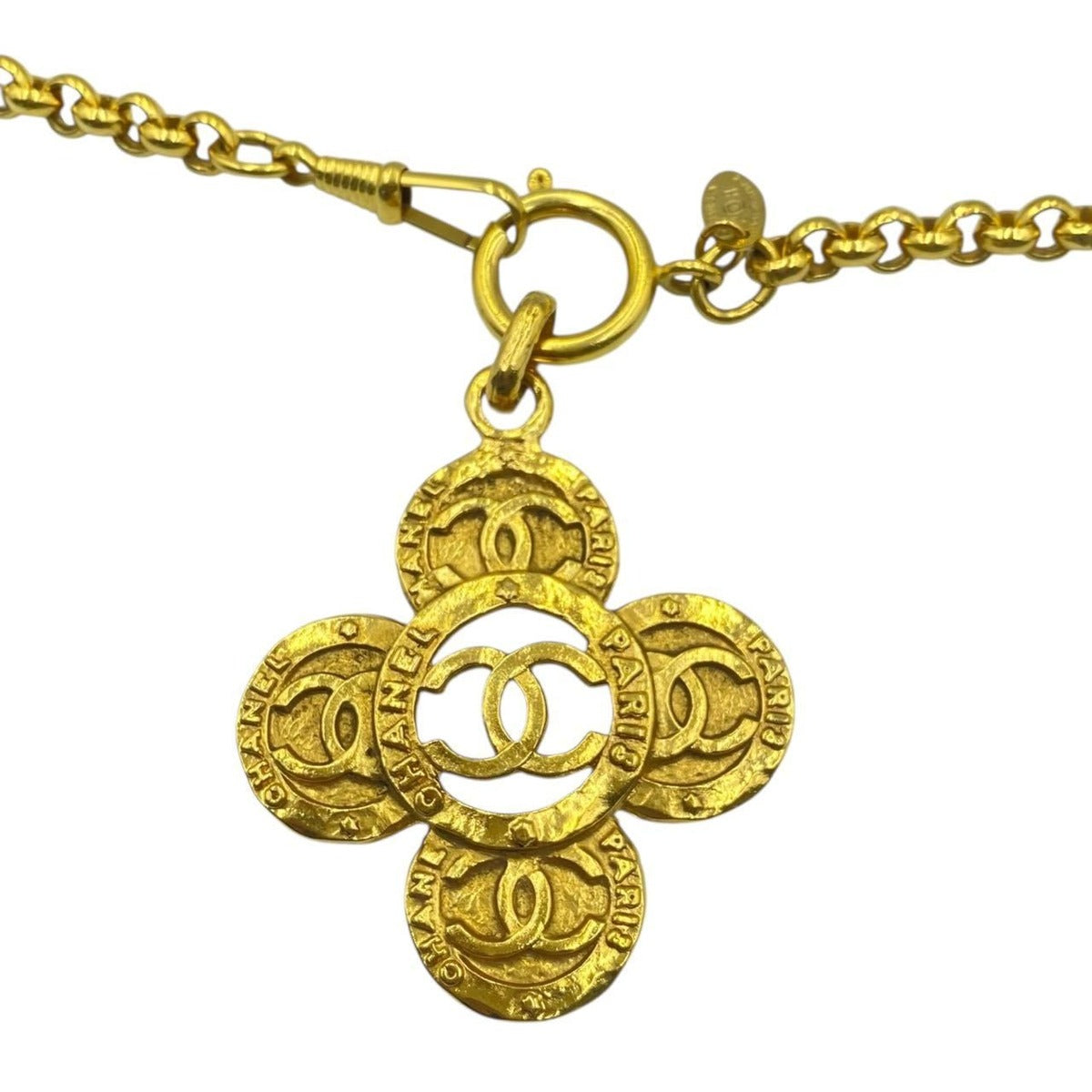 Chanel Long Necklace CC Logo Gold — view 2