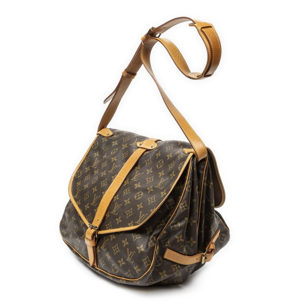 Louis Vuitton Saumur Brown Monogram Canvas — view 2