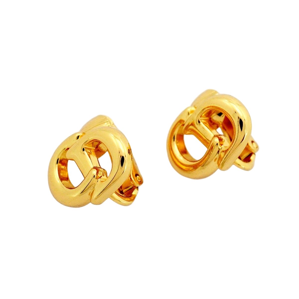 Dior Earrings CD Logo Gold Plated — view 2