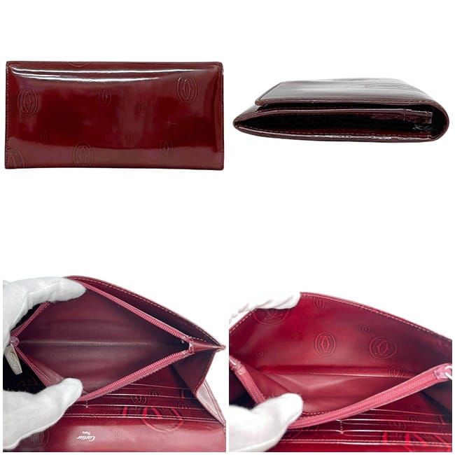 Cartier Folding Long Wallet Bordeaux Happy Birthday L3000722