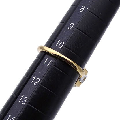 Fendi Ring Women's Brand Baguette Ring Metal Gold 8ah813 W2Y S Crystal Bijoux