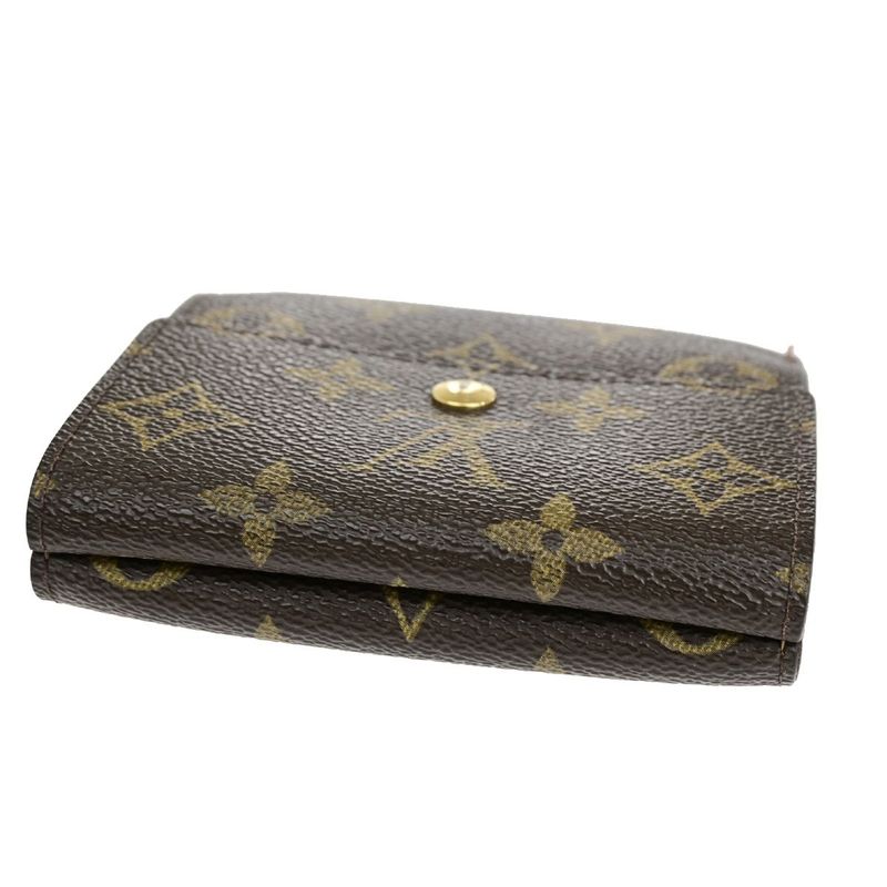 Louis Vuitton Wallet W Hook Compact Wallet Monogram Porte Monet Biécarte Cles