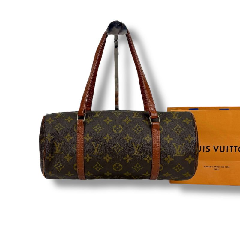 Louis Vuitton Monogram Leather Mini Handbag Formerly Papillon 26 Brown