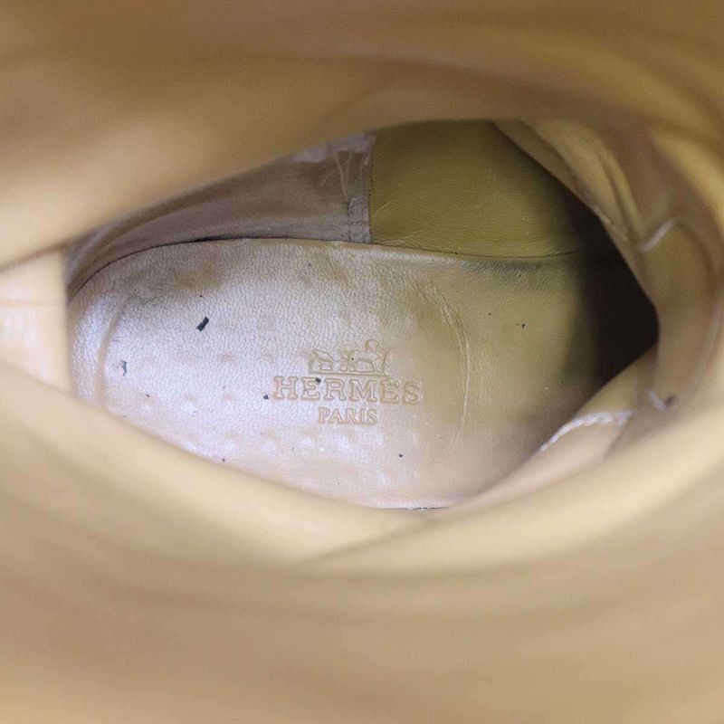 Hermes Jumping Suede Long Boots Af221103z Beige 36