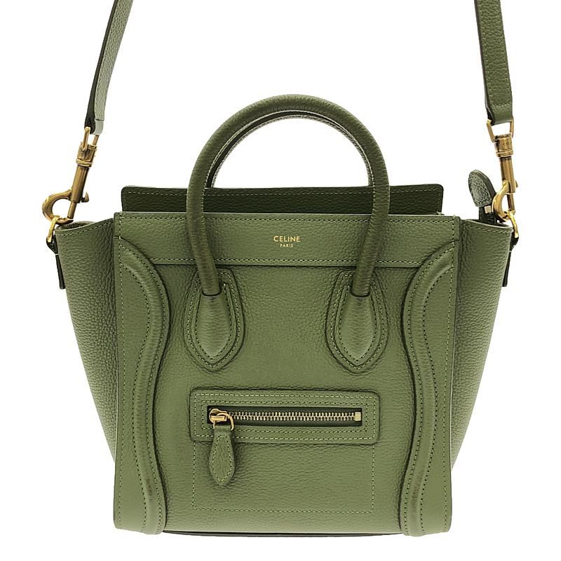 Celine Nano Luggage Handbag - 15LK - Nano - Khaki - Women