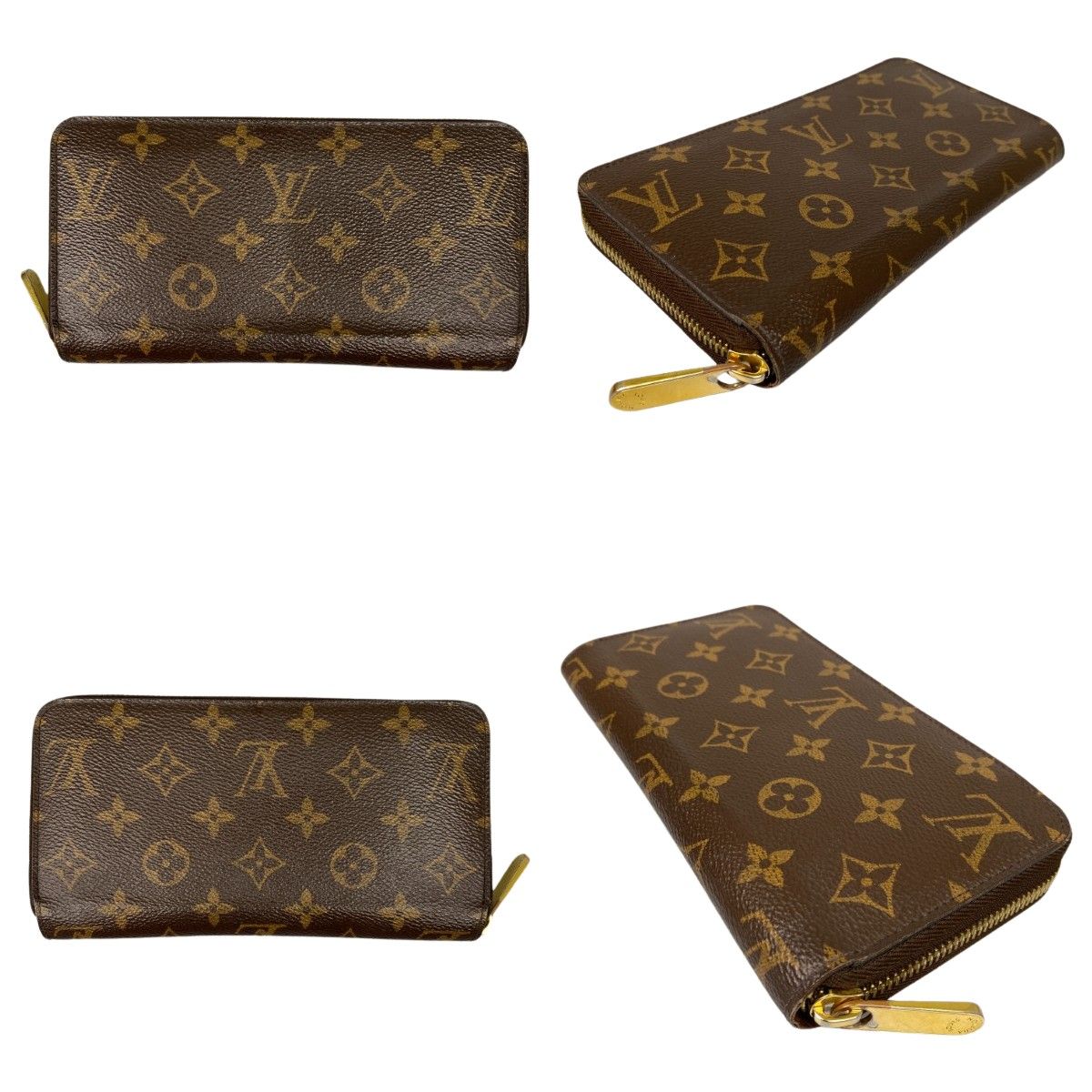 Louis Vuitton Long Wallet Monogram Zippy Wallet M42616 Brown