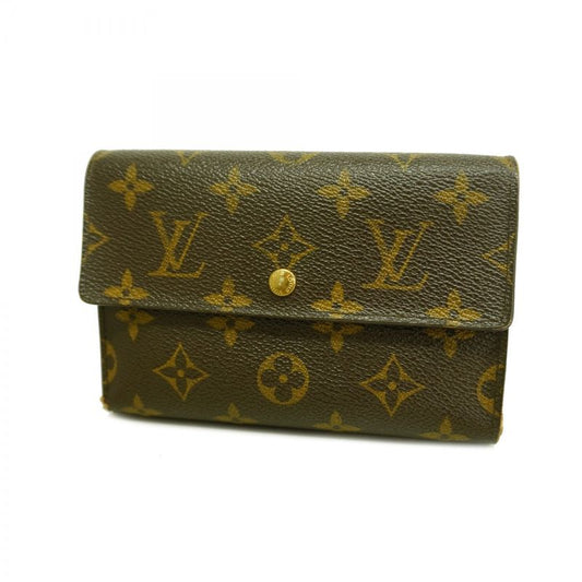 Louis Vuitton Trifold Wallet Monogram Porte Trésor Etui Papier M61202 Brown Men