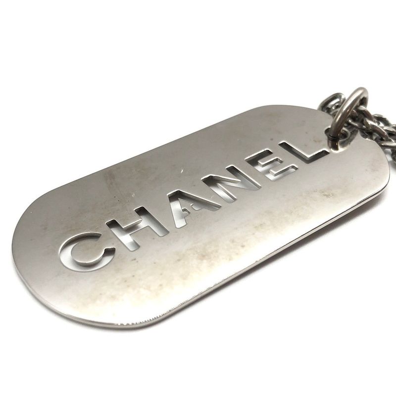 Chanel Bag Charm Silver Color Used 005985