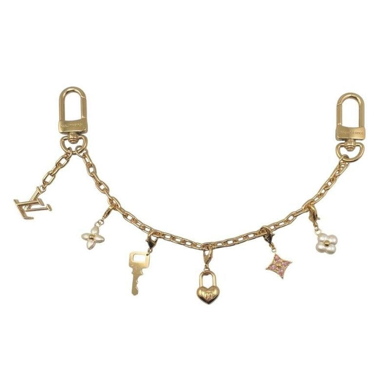 Louis Vuitton Bag Charm Monogram Flower Padlock