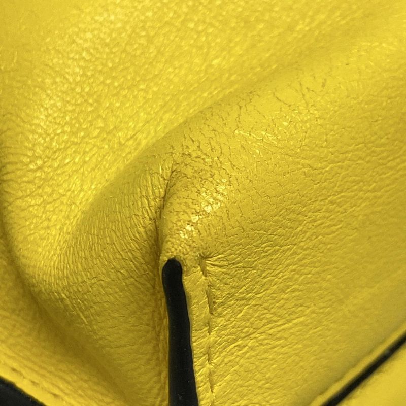 Loewe Shoulder Bag Flamenco Yellow Leather
