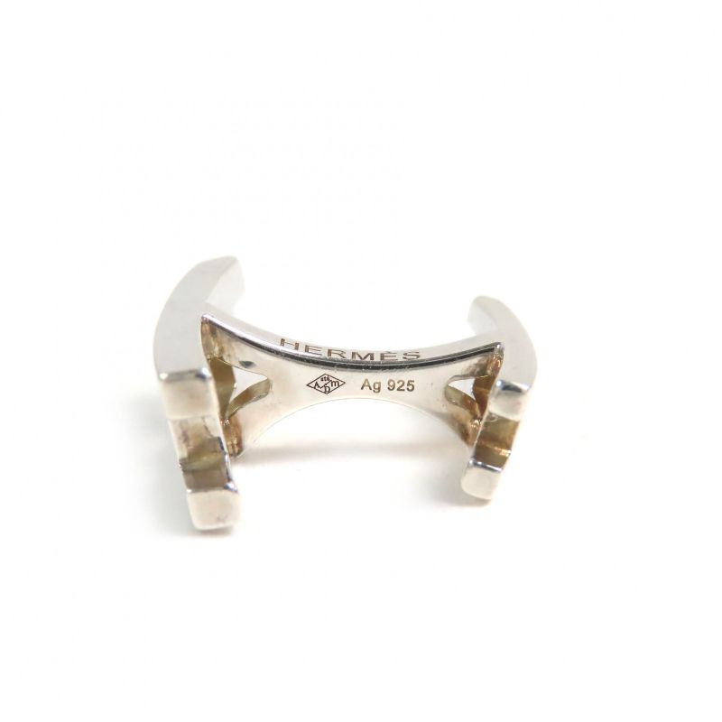 Hermes H Logo Cufflinks Button Cufflinks Gentlemen's Accessories