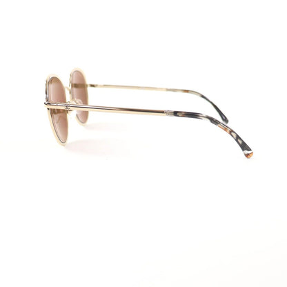 Chanel CC Logo Boston Mirror Lens Sunglasses Gold Marble 55 18 140 — view 5