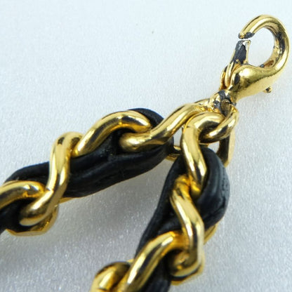 Chanel Chain Pochette Micro Matelasse Rare Vintage Lambskin Black Women's Waist