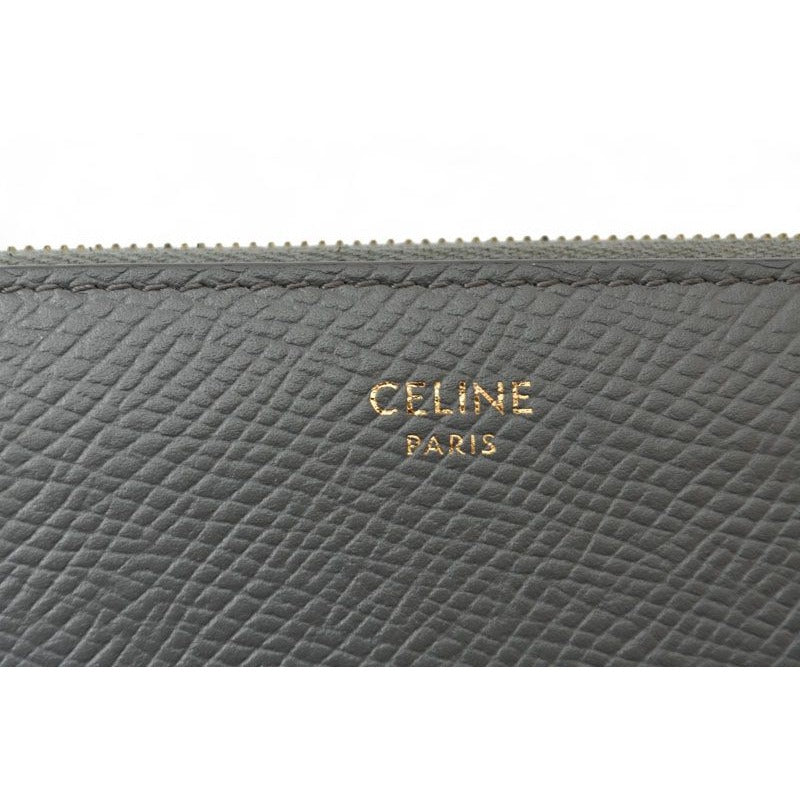 Celine Wallet Long Large Zipped Calfskin Gray 10 B553 el.09 — view 4