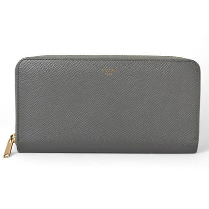 Celine Wallet Long Large Zipped Calfskin Gray 10 B553 el.09