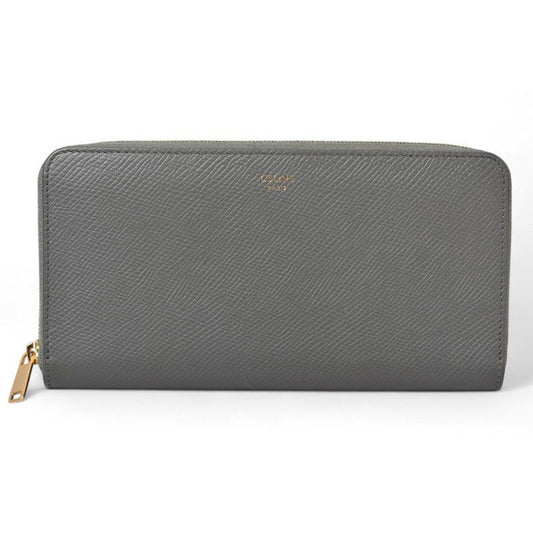 Celine Wallet Long Large Zipped Calfskin Gray 10 B553 el.09