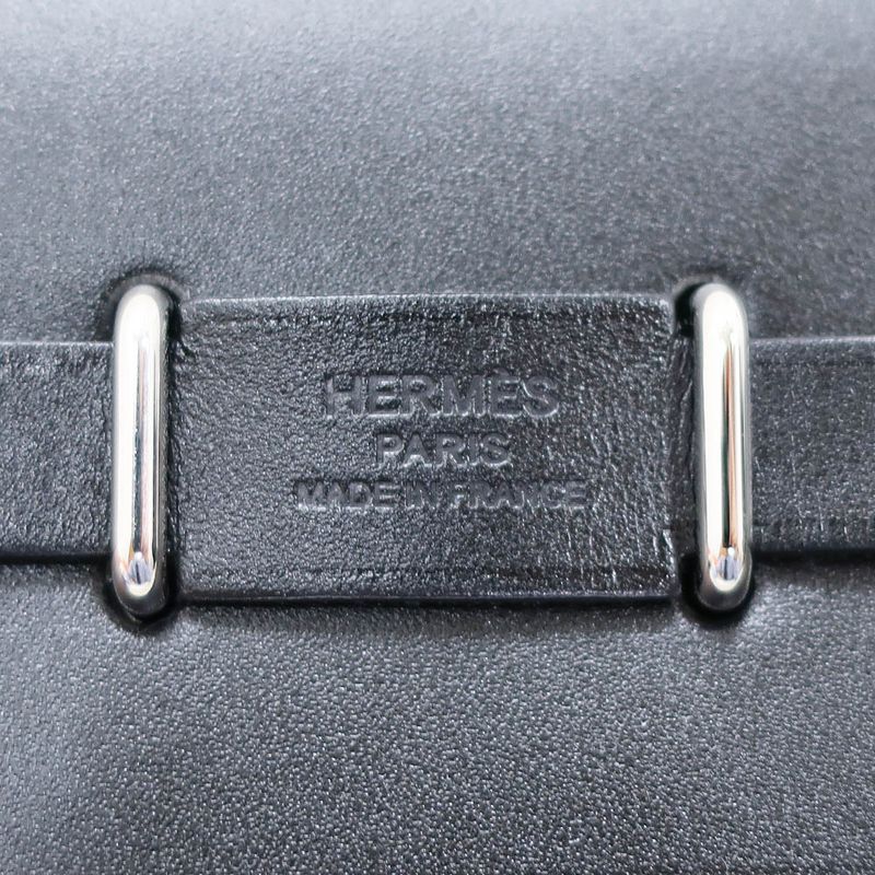 Unused Hermes Herbag Her Bag Zip Mini 20 Silver-hardware W Engraved