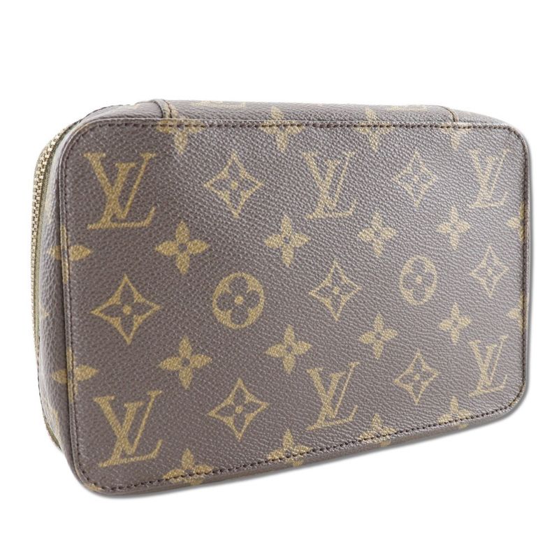 Louis Vuitton Poche Monte Carlo Jewelry Case M47350 Monogram Canvas Unisex Pouch
