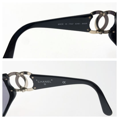 Chanel Cocomark Sunglass Es 02461 94305 Gold X Black