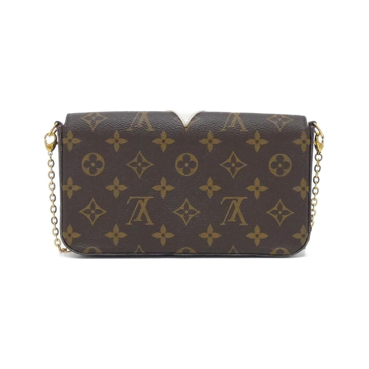 Louis Vuitton Monogram Pochette Felicie Shoulder Bag Brown Marron — view 2