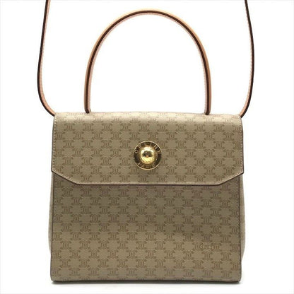 Celine Macadam Pattern Star Ball 2-Way Bag Crossbody Brown