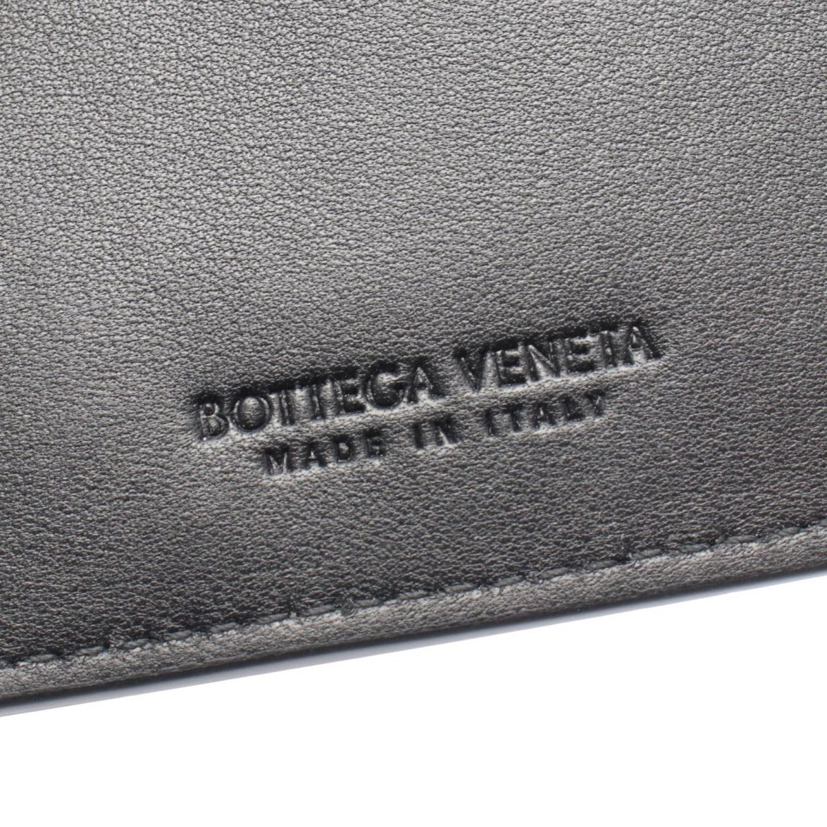 Bottega Veneta Coin Case Intrecciato Black Leather — view 4