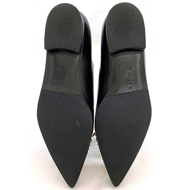 Gucci Shoes Black Ec20040 Excellent Condition 22.5cm (8.86in) Ladies