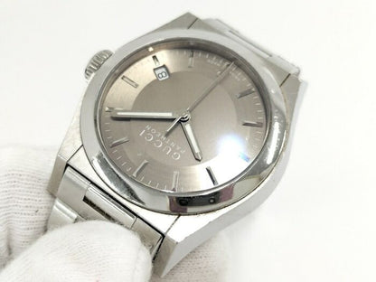 Gucci Watch Boys Size Pantheon Quartz SS Champagne Gold Dial 1154