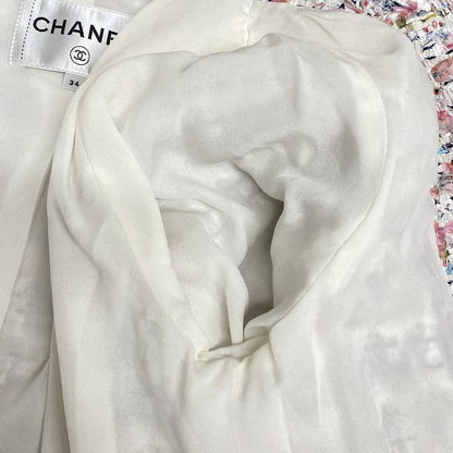 Chanel Jacket Size 34 S Women - P74009 White X Pink X Multi Long Sleeves /