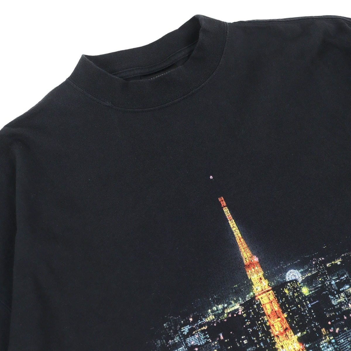 Balenciaga Cotton Ginza Store Opening Commemoration Tokyo Tower Print Distressed — view 3