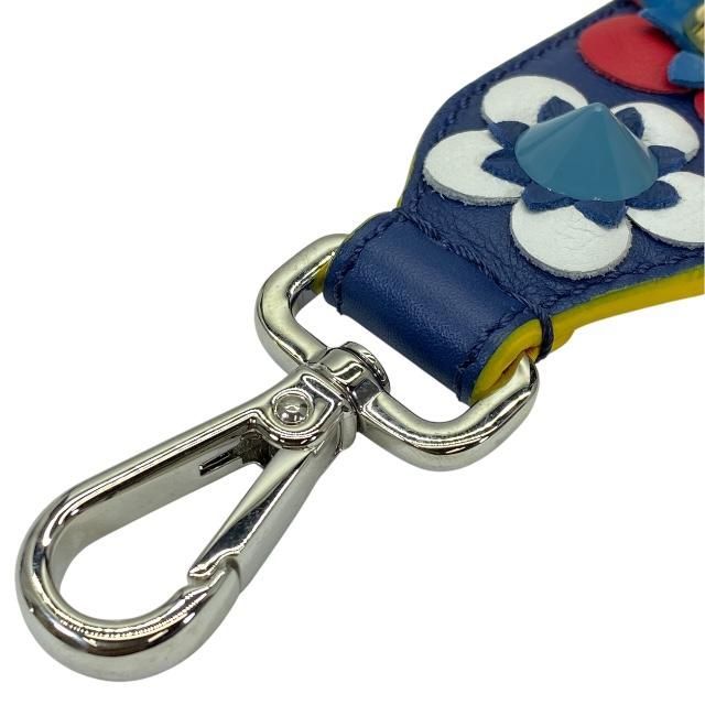 Fendi Strap You Long Shoulder Strap Accessories For Bags Flower Leather Studded