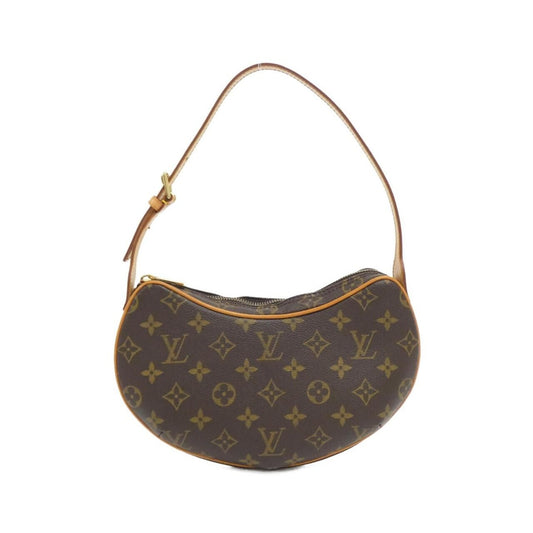Louis Vuitton Monogram Pochette Croissant Shoulder Bag Brown Marron