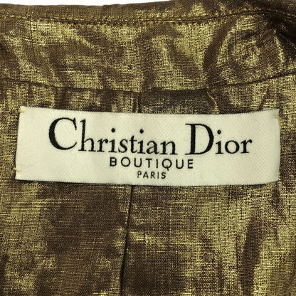 Christian Dior Shiny Linen Coat 7c12088070 Gold F38