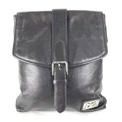 Dolce & Gabbana Backpack Logo DG Leather Black
